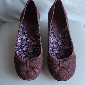 American Rag Corduroy Plum Wedge